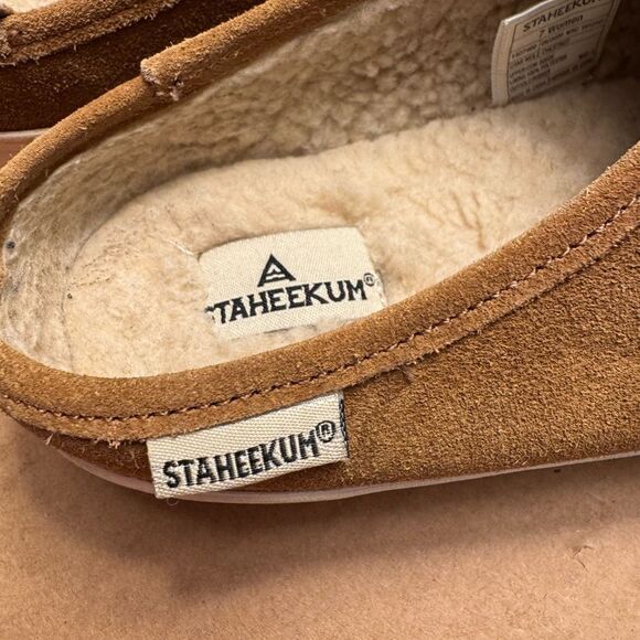 Staheekum cami mule chestnut tan suede size 7 bohemian casual Athleisure - Picture 6 of 8